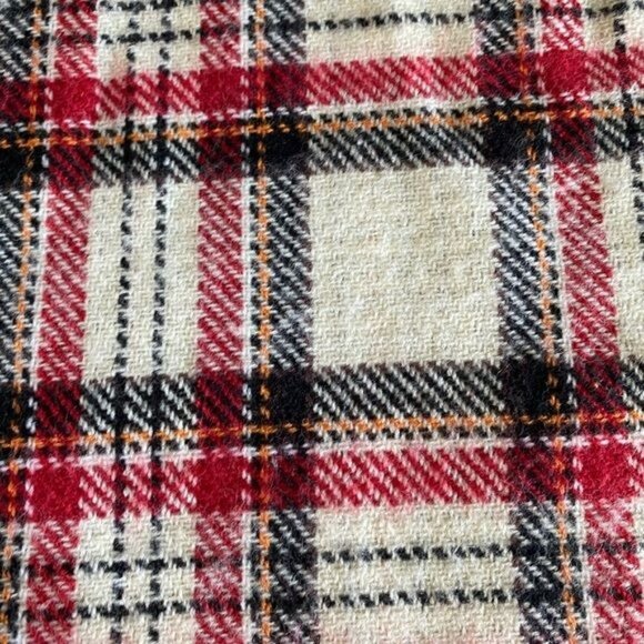 Soft & Cozy Reversible Knitted Scarf Plaid Houndstooth Academia - Picture 7 of 8